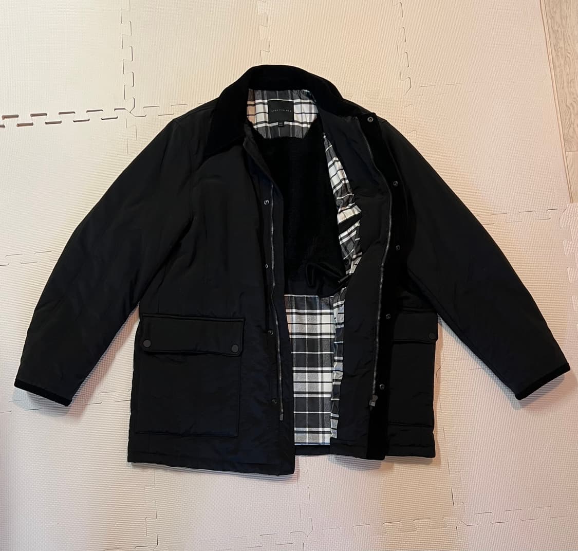 SPAO 남성 퀼팅 자켓 블랙 100 상품이미지1