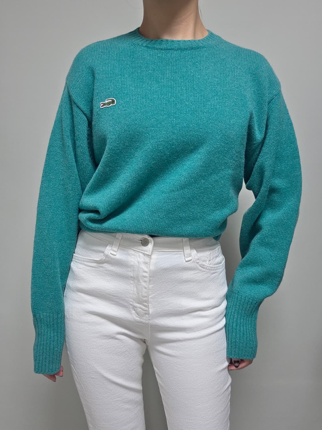 Lacoste / 에메랄드 그린 보카시 니트 상품이미지7