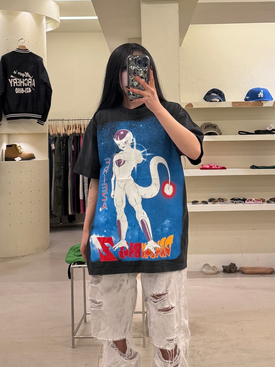 드래곤볼 프리저 프린팅 반팔 티셔츠 U1155 상품이미지1