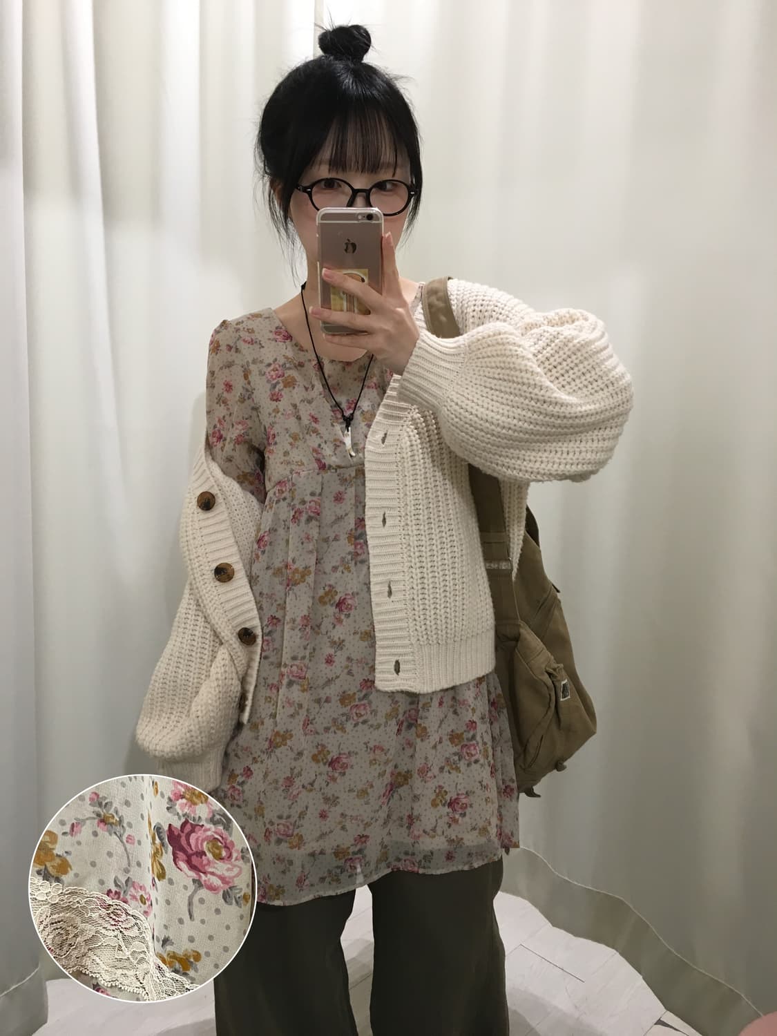 잔꽃 도트 미니 원피스 상품이미지1