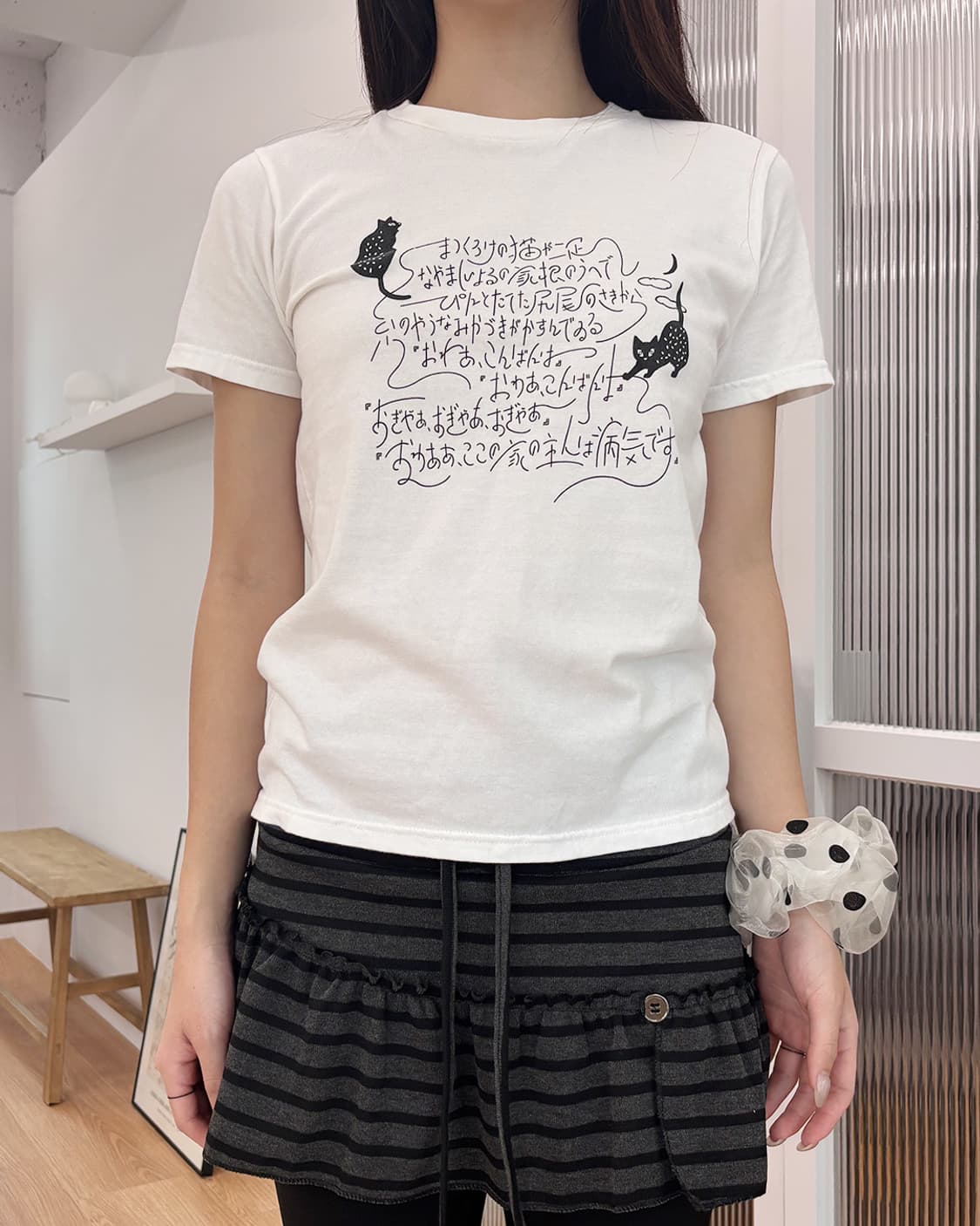 neko japanese lettering t-shirts 상품이미지1