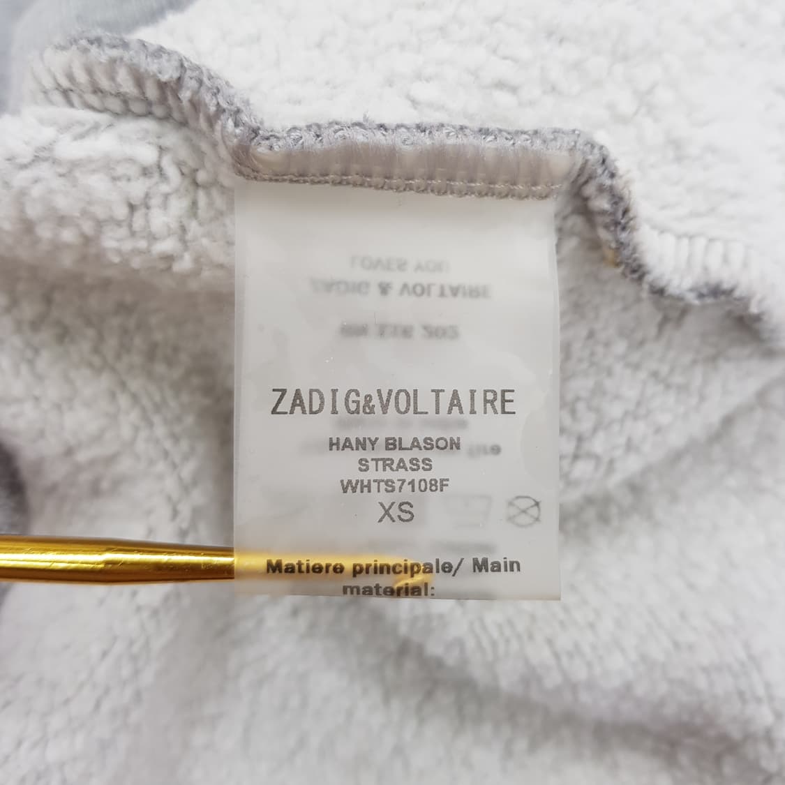 쟈딕앤볼테르 아트 그래픽 크롭 맨투맨 XS사이즈 상품이미지8