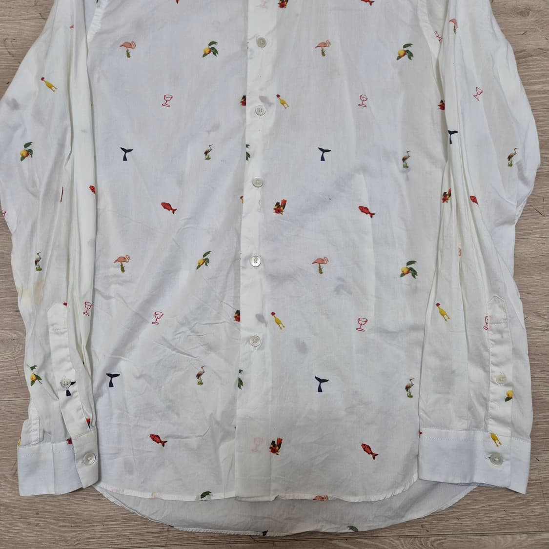 폴스미스 클래식 멀티로고 슬림핏 옥스포드 셔츠 S(90) 상품이미지3