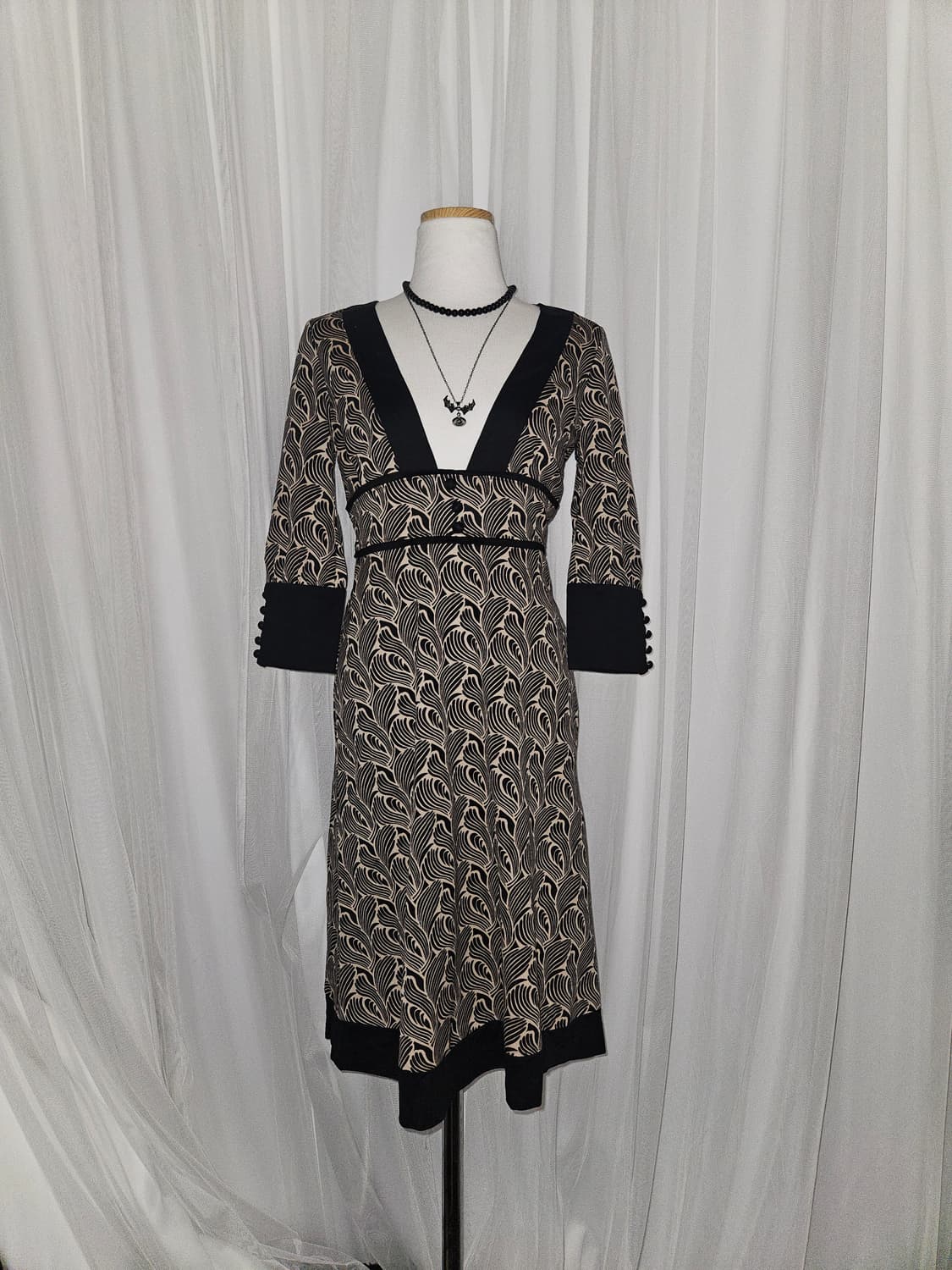 peyton place 빈티지 브라운라떼 원피스 상품이미지1