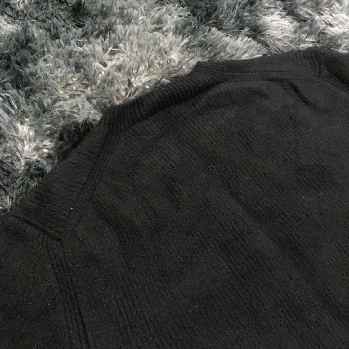 투티/A9 A.P.C 아페쎄 빅로고 니트 스웨터 블랙 상품이미지6