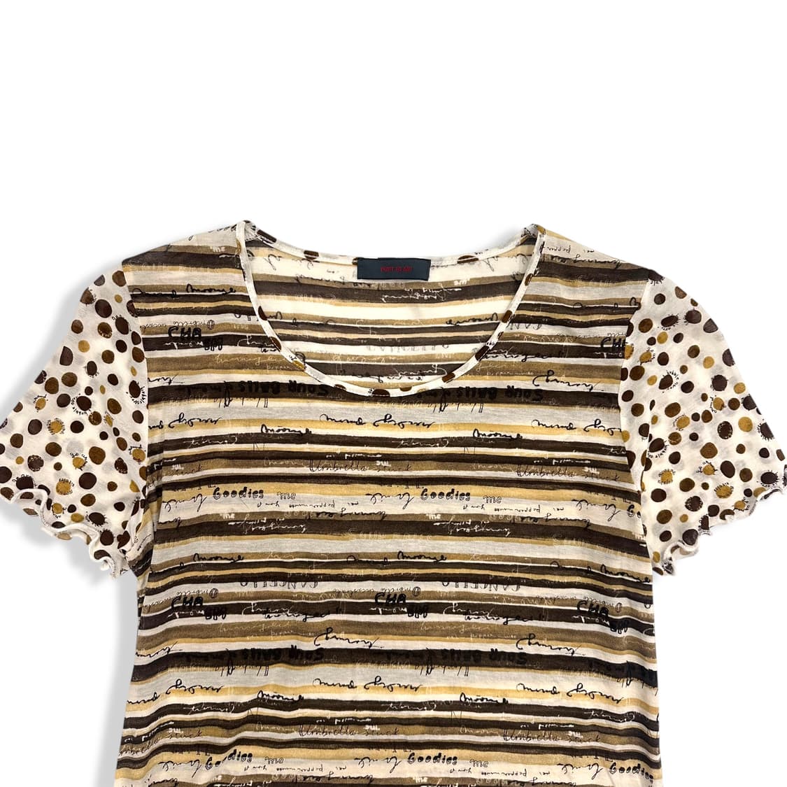 Grunge Lettering See Through T Shirt 상품이미지4