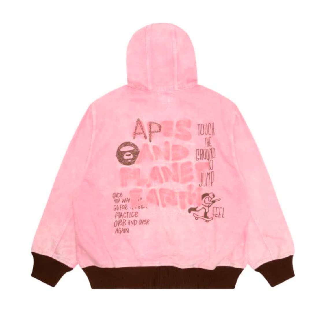 AAPE ZIP UP HOODIE JACKET 베이프 후디 자켓 핑크 상품이미지3