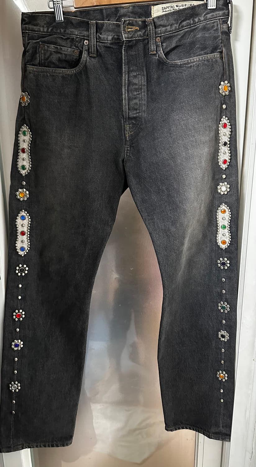 캐피탈 잼스톤 흑청 데님 팬츠 상품이미지1