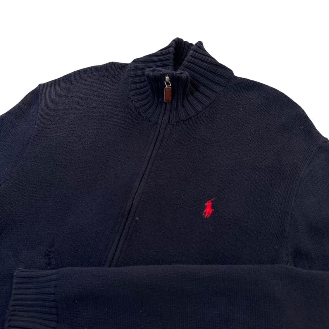 폴로 랄프로렌 네이비 2WAY집업 니트 상품이미지2