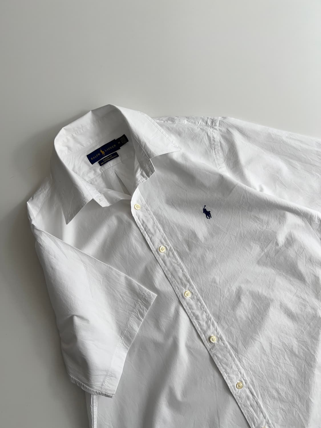 폴로 랄프로렌 화이트 반팔 셔츠 m 상품이미지1