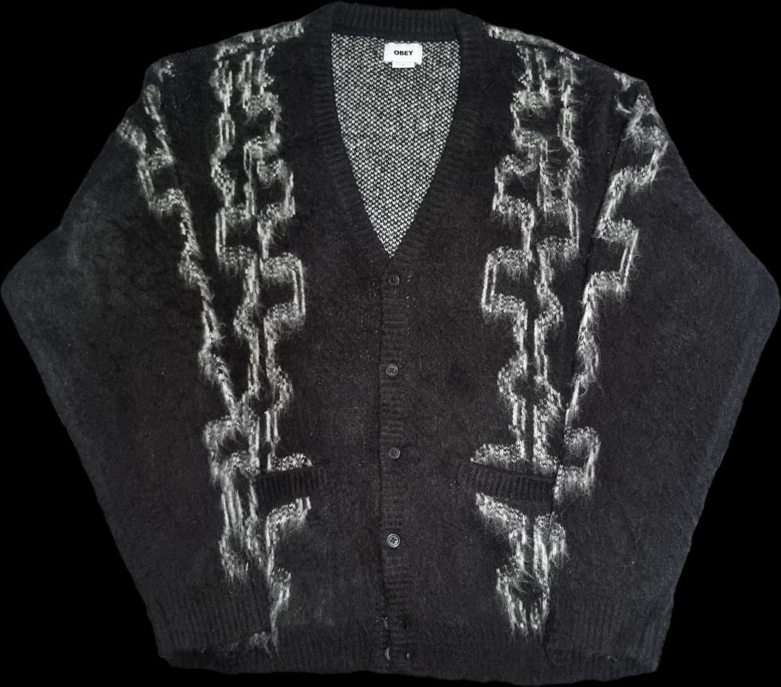 오베이 템플 가디건 블랙 XL 상품이미지2