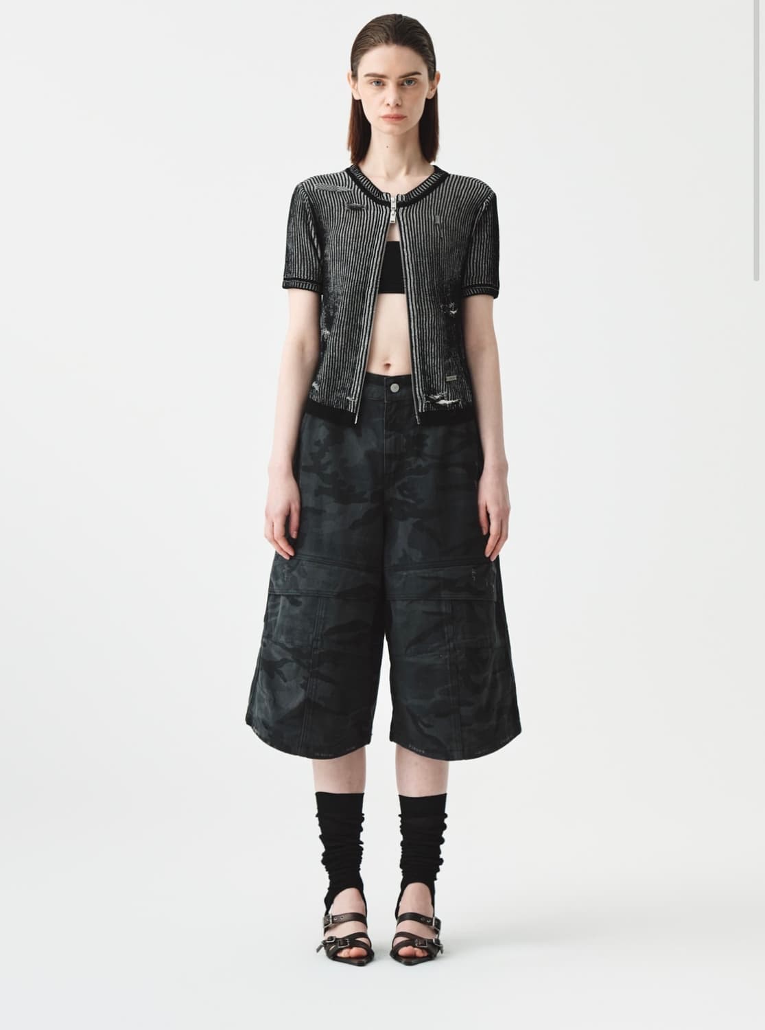 마뗑킴 카고와이드 버뮤다팬츠 BERMUDA PANTS  상품이미지1