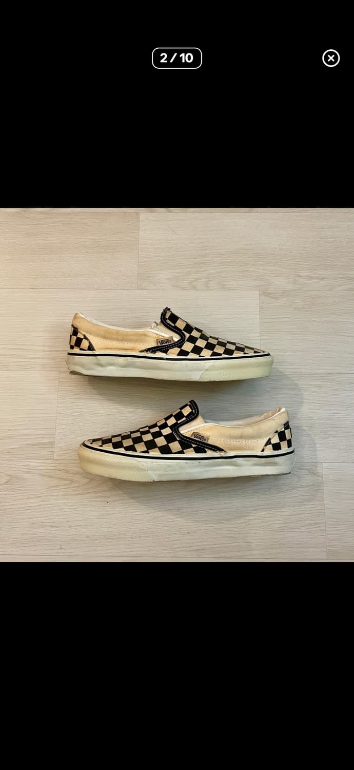 90s 반스 블랙 체커보드 슬립온 상품이미지2