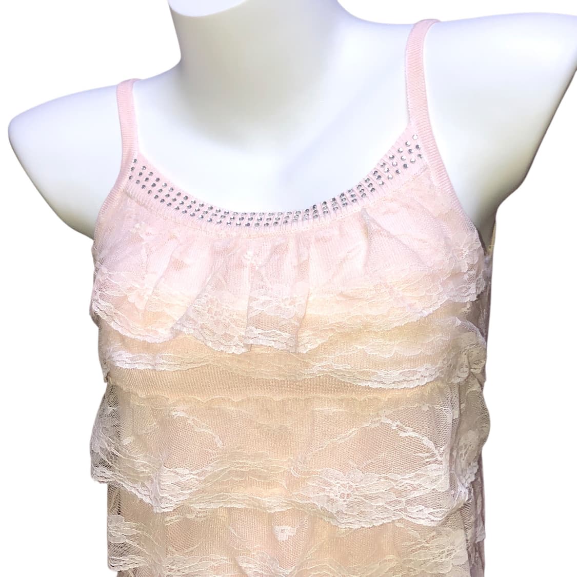 레이스 큐빅 니트 탑 y2k 상품이미지2