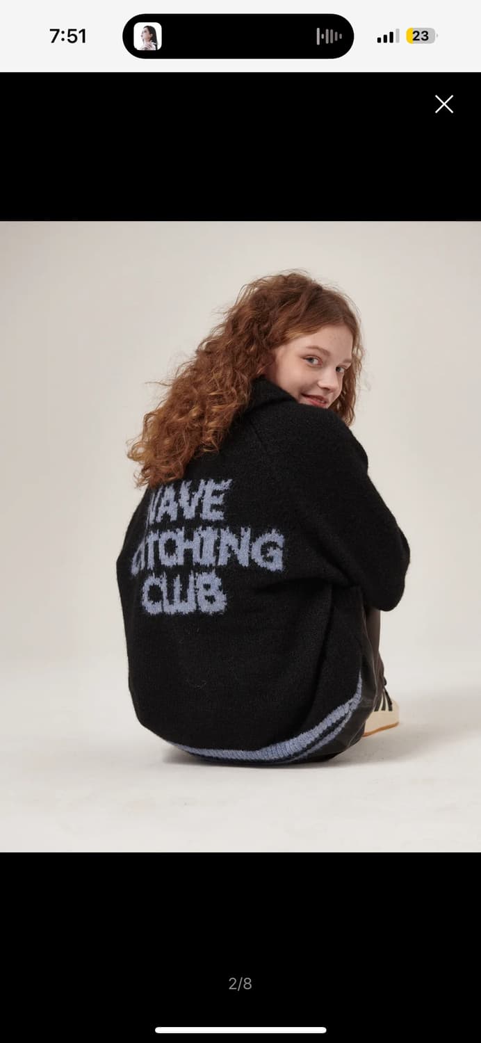 코위찬 가디건 블랙 상품이미지2