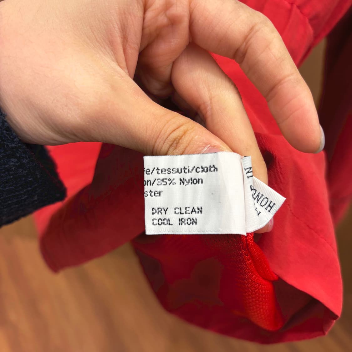 버버리 런던 코튼 카라 자켓 로고 자수 사이드 밴딩 디테일 레귤러핏 레드 상품이미지9