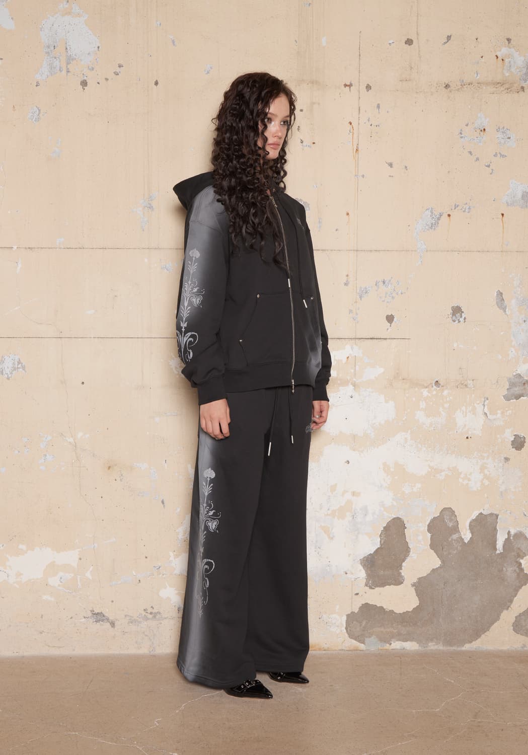 스모그 모티프 집업 후디 상품이미지3