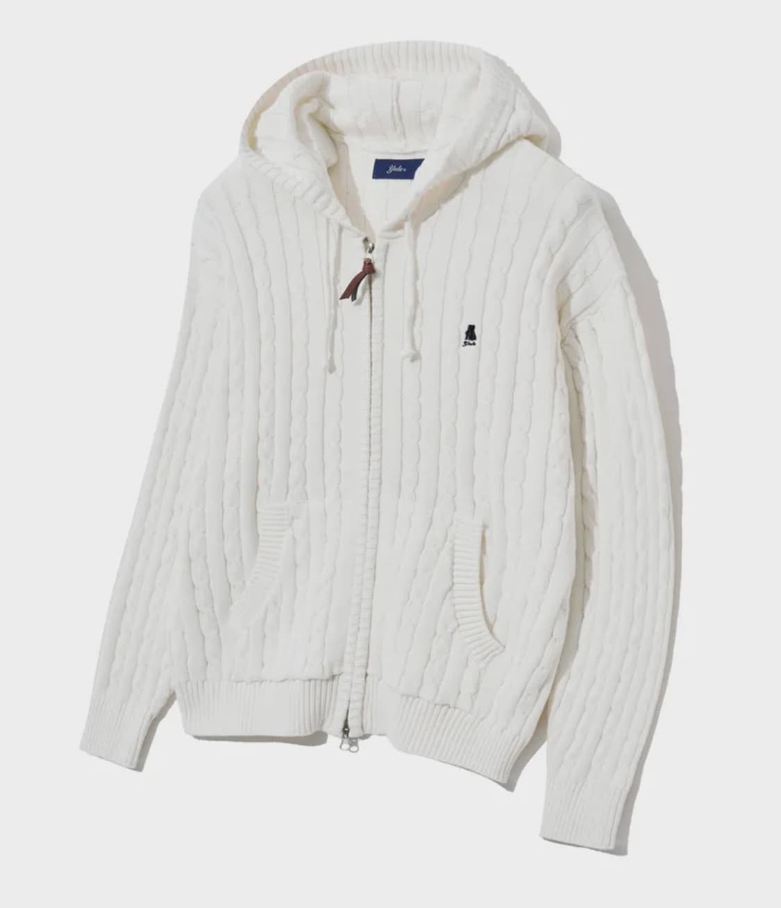 예일 니트 후드 집업 (택포) 상품이미지1