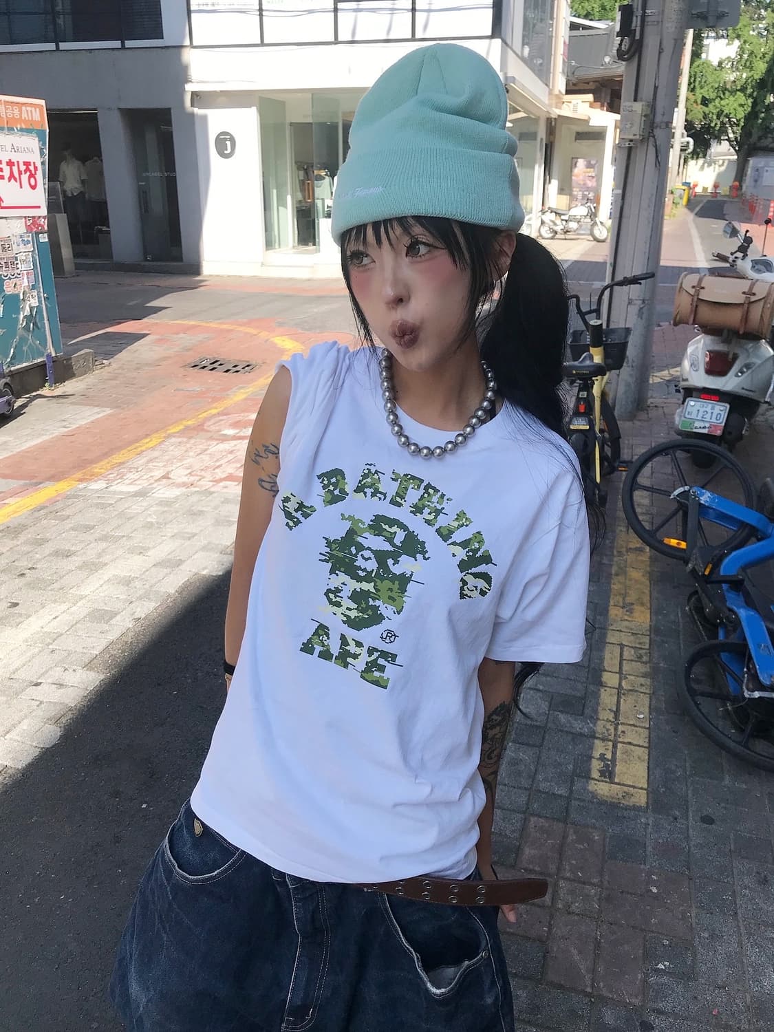 BAPE Multi Pixel Camo College T-Shirt  상품이미지1