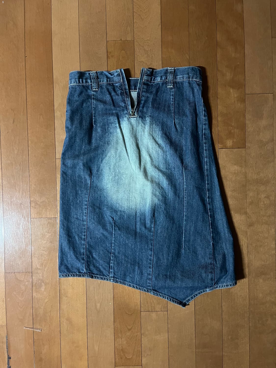 Vintage unbalance denim skirt 상품이미지2