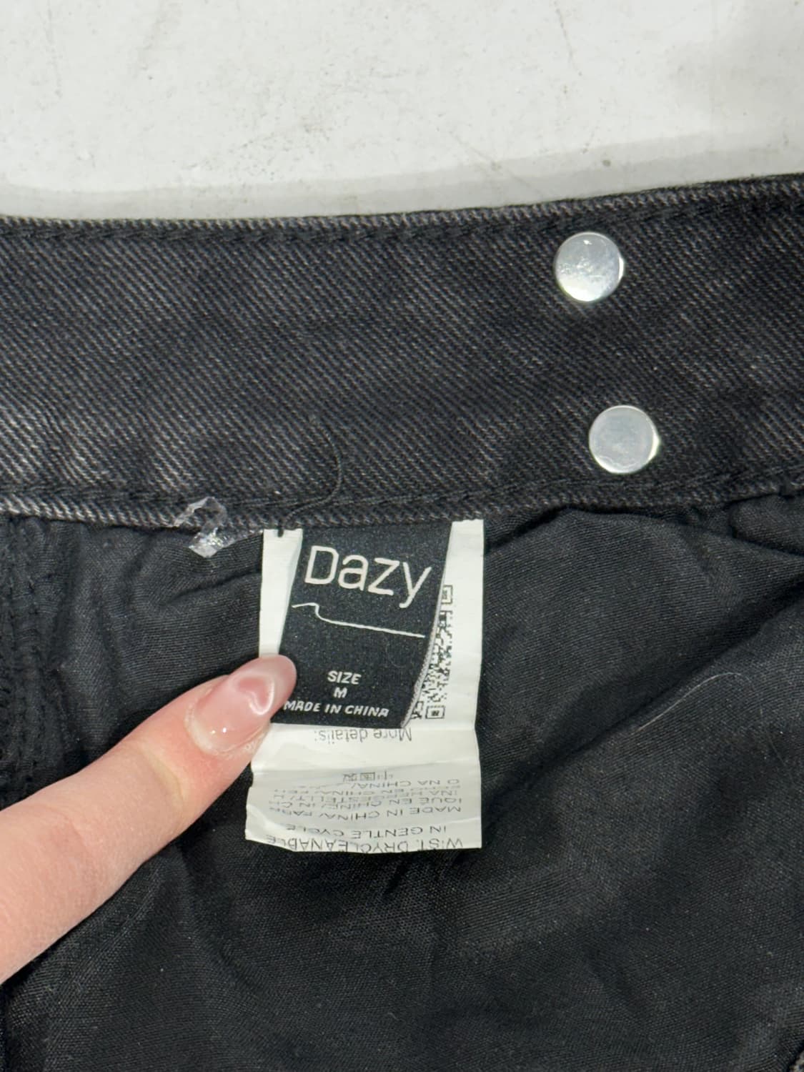 빈티지 흑청 와이드 데님 팬츠 M 상품이미지7