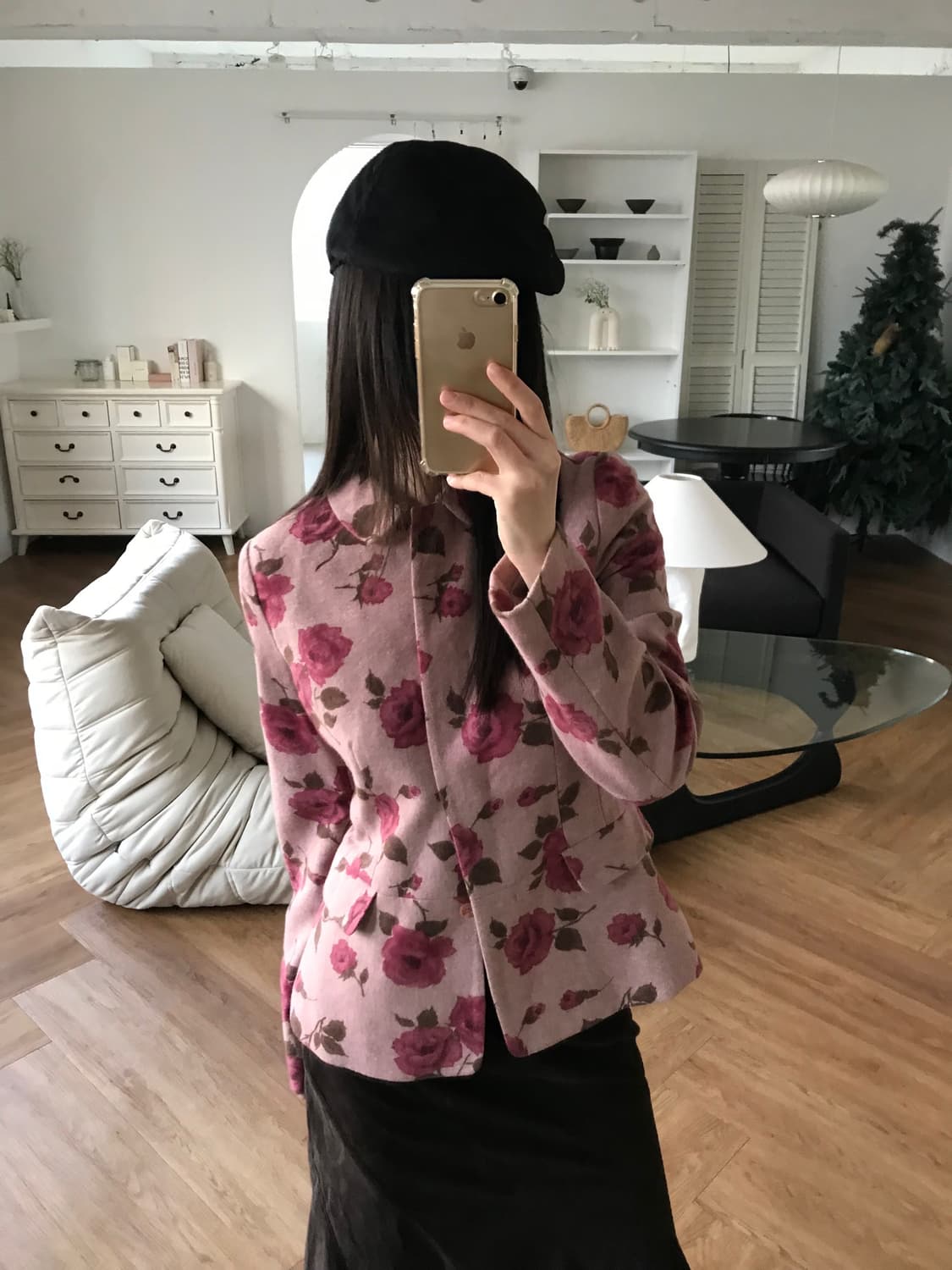 vintage pattern wool jacket 상품이미지3