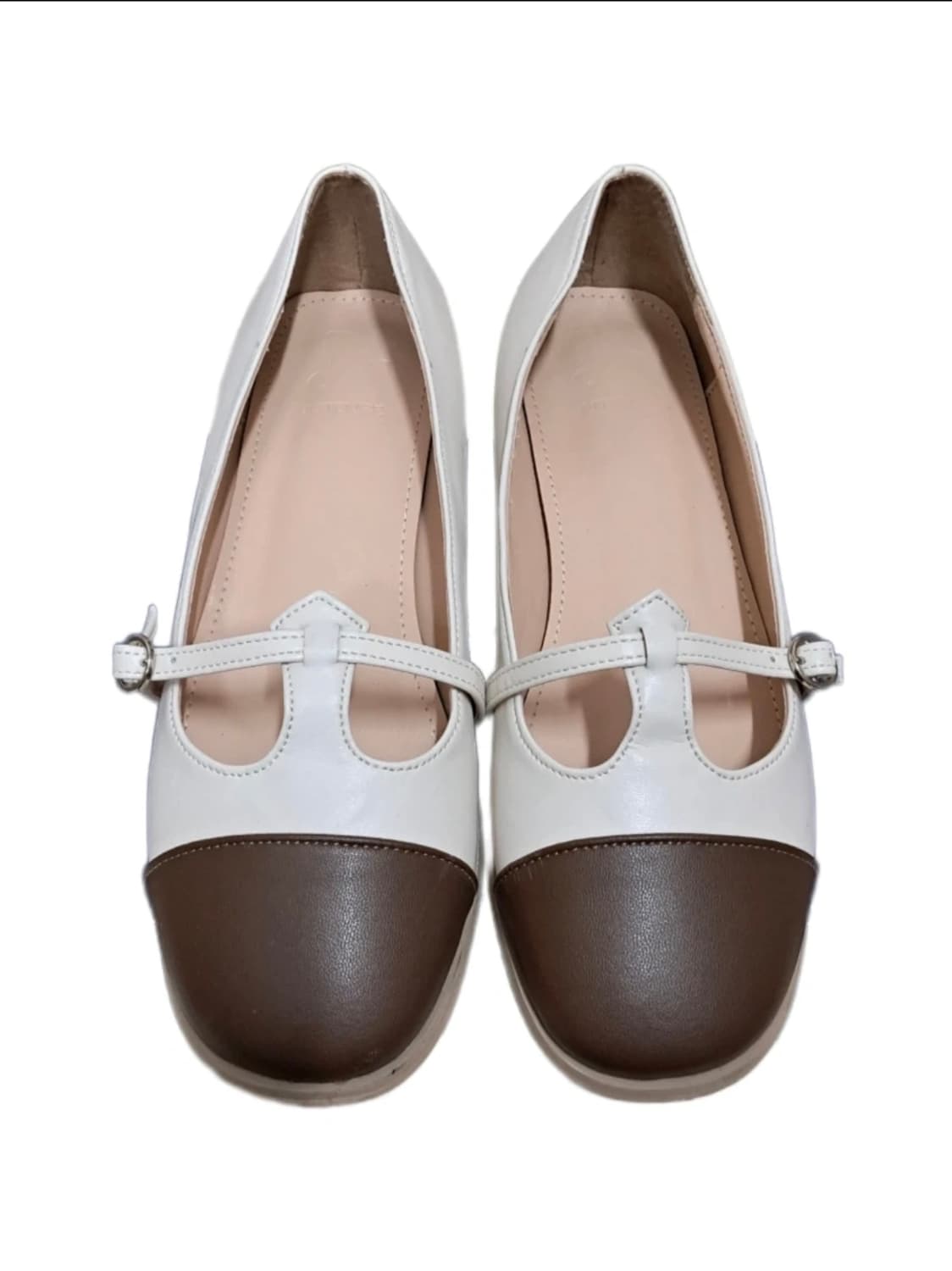 엘칸토 브라운 컬러콤비 구두(2.5cm) 상품이미지2