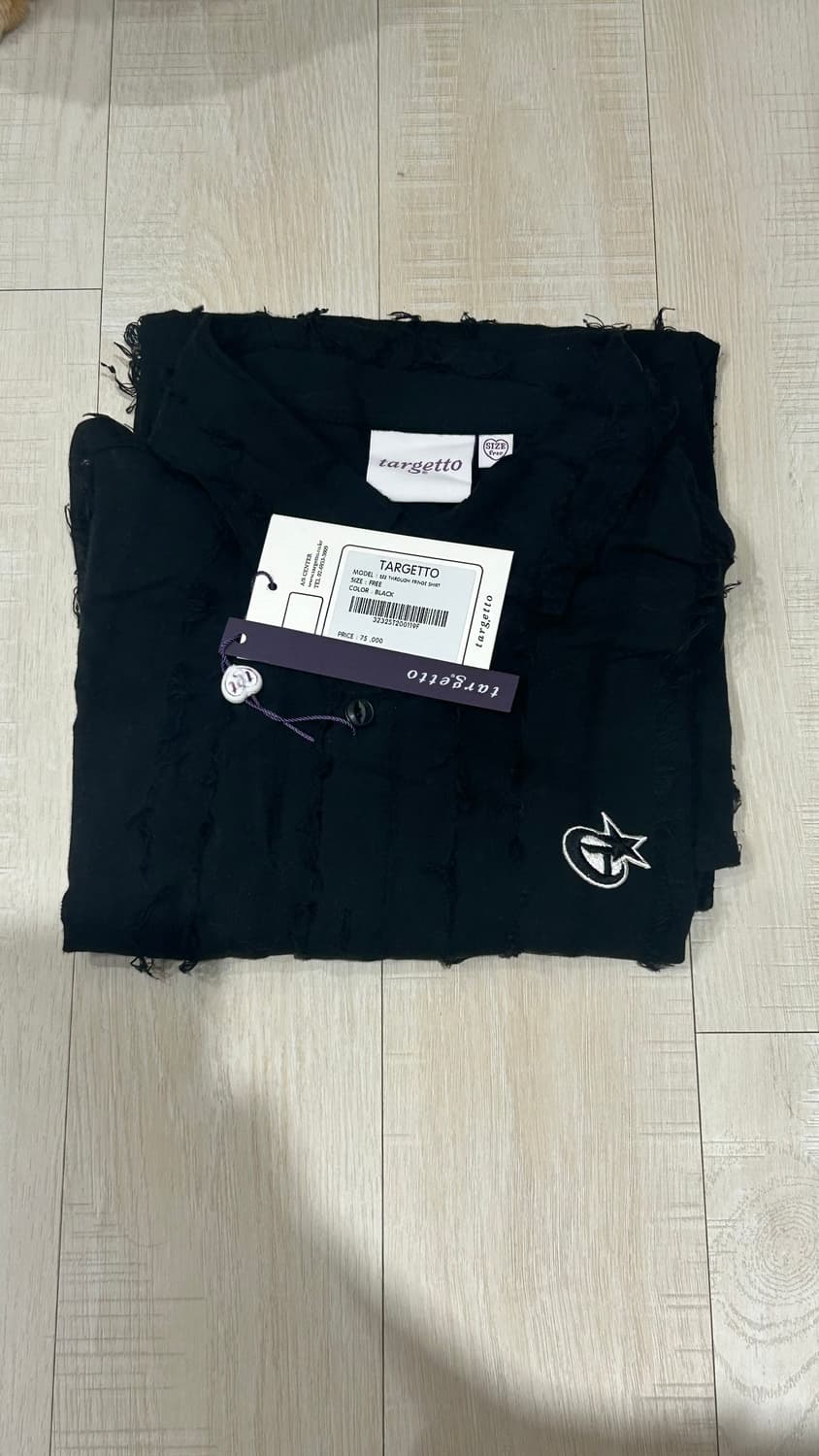 Targetto 시스루 프린지 셔츠 상품이미지4