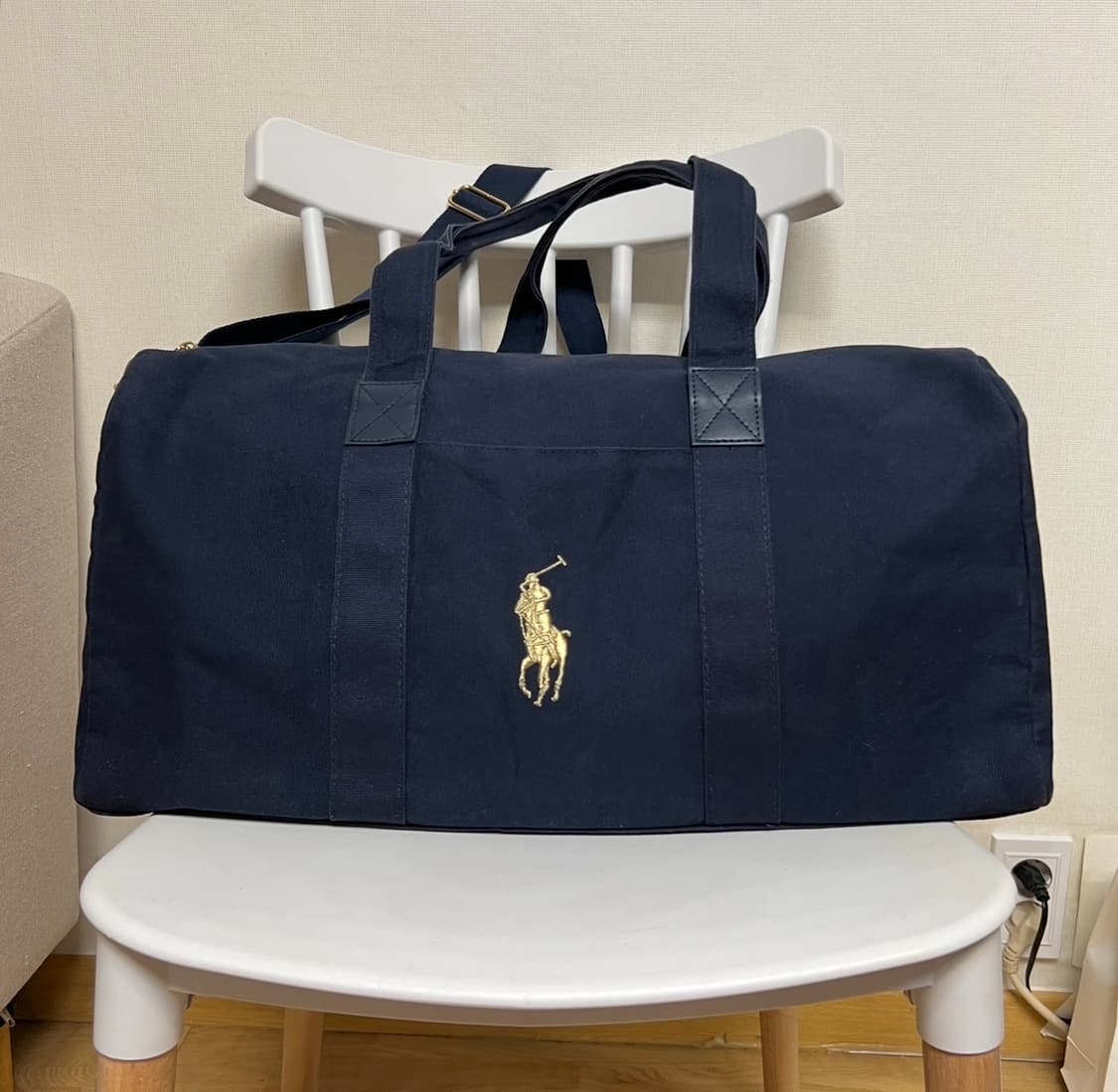 정품 빅포니 랄프로렌 네이비 보스턴백 상품이미지1