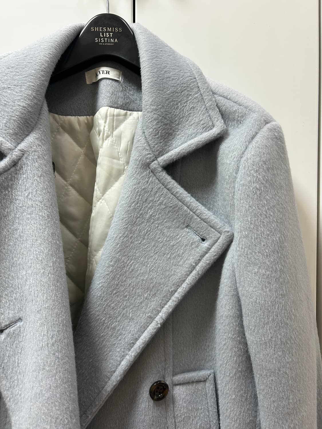 모디무드 더블 카라 울 하프코트 소라 상품이미지6