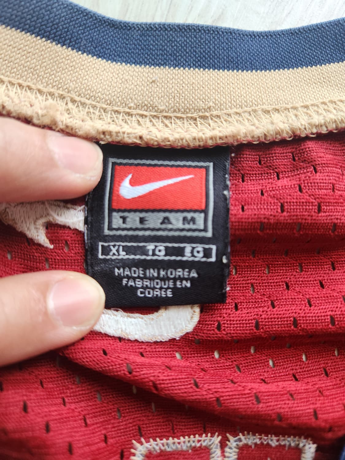 나이키 NBA 르브론 제임스 클리블랜드 1기 어센틱 저지 XL 상품이미지3