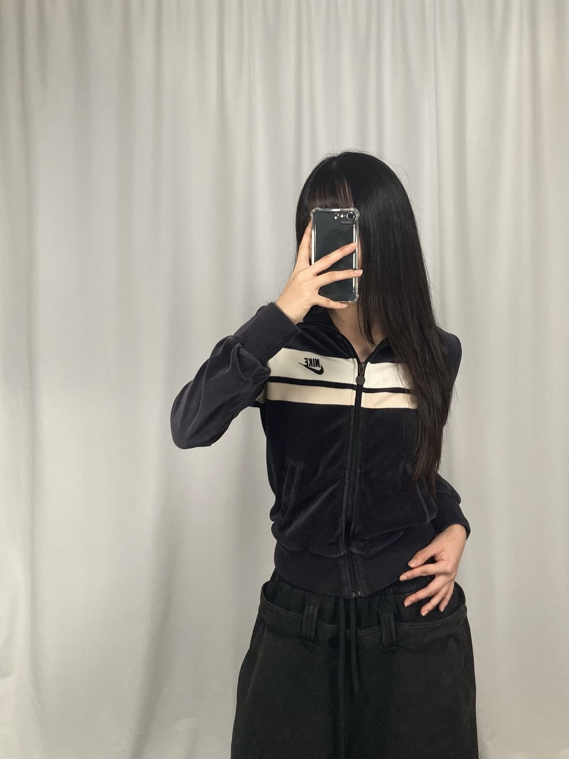 나이키 블랙 벨벳 져지 상품이미지1