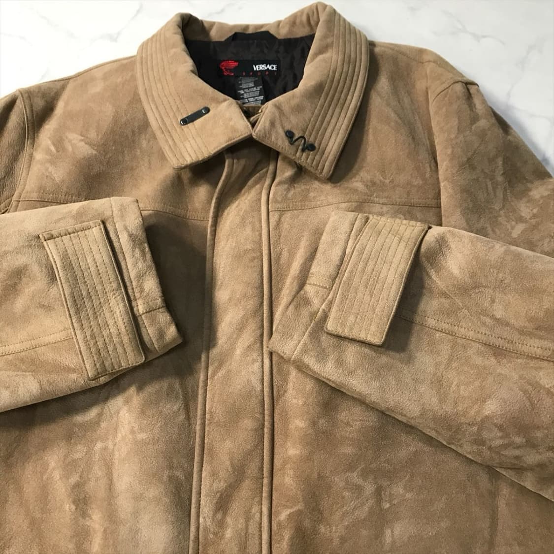 Versace 90s 스웨이드 카코트 상품이미지2