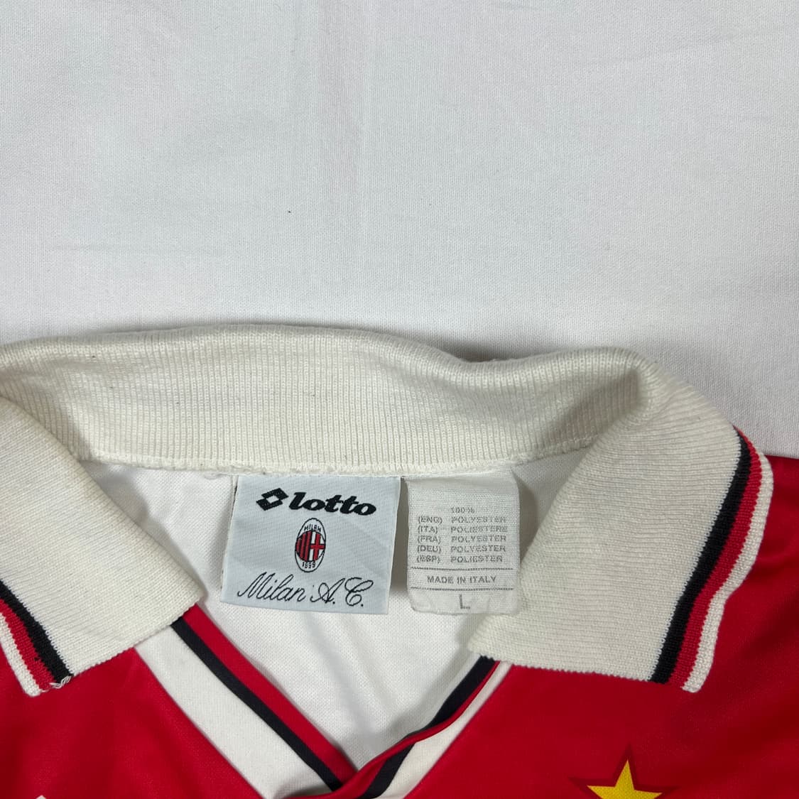 90‘s 로또 lotto ac밀란 94-95 어웨이 풋볼저지 상품이미지7