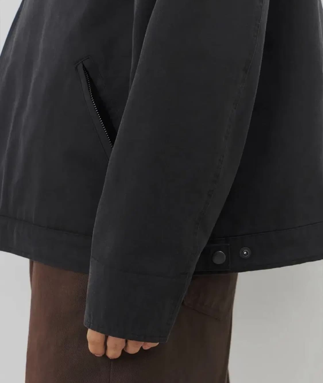 [새제품/L] 브랜디드 페이드 워크 자켓 - 빈티지 블랙 상품이미지3