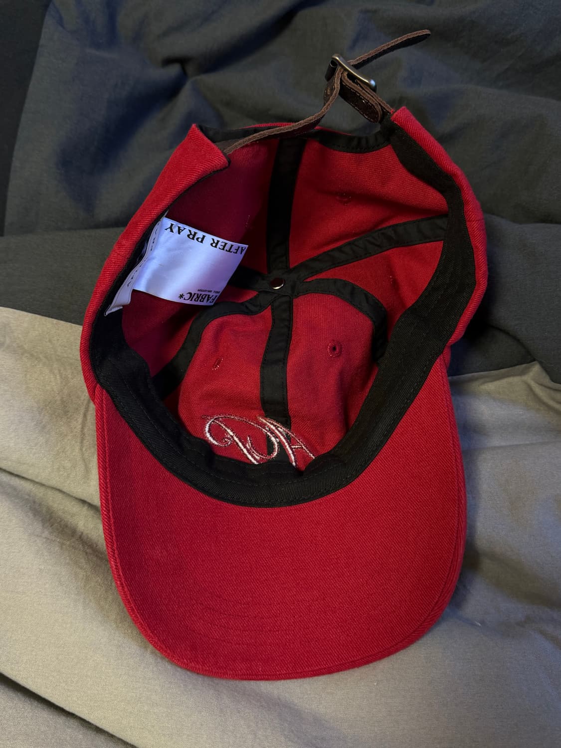 애프터프레이 레터링 레드 볼캡 상품이미지2