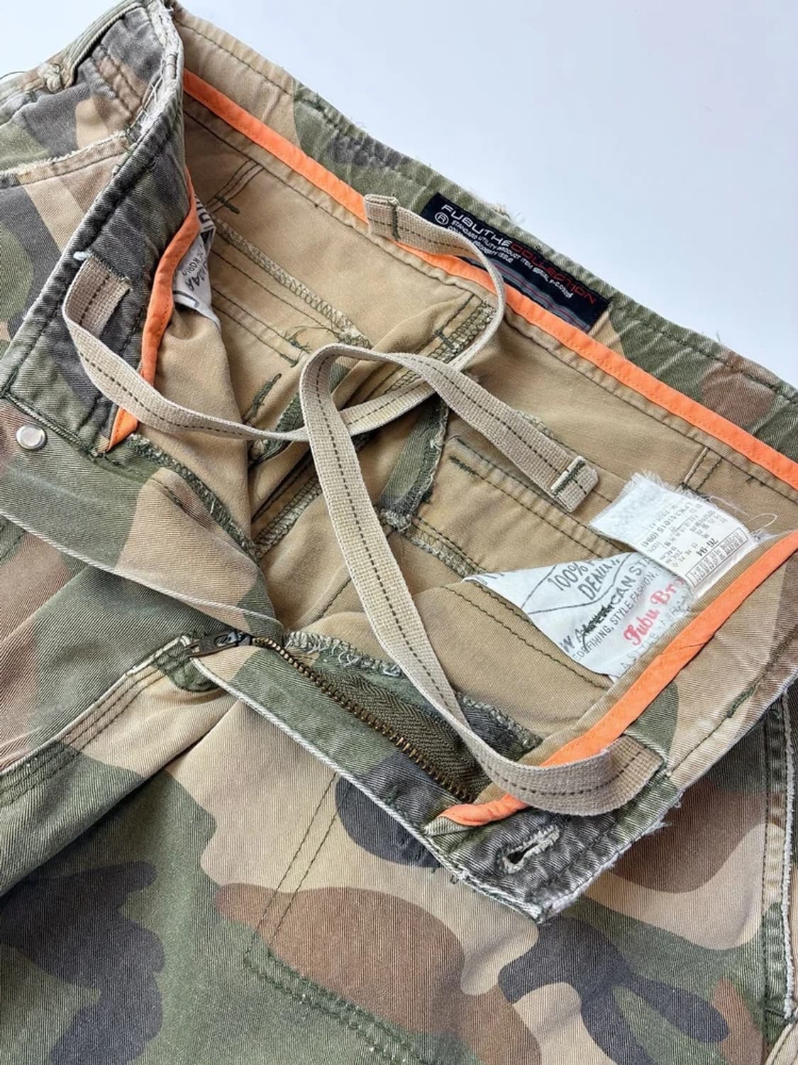 후부 FUBU 00s OG 카모플라쥬 카고 와이드 팬츠 PN4675 상품이미지4