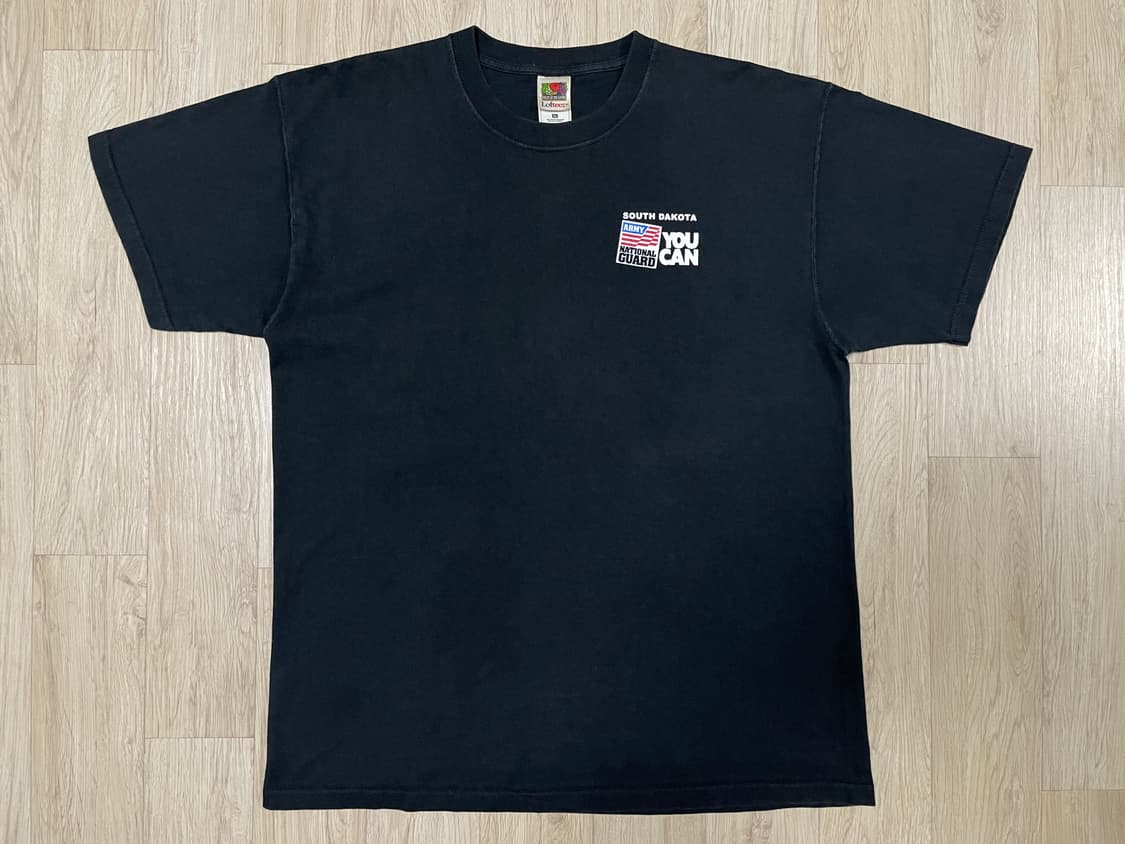 105) 90's 미군 NATIONAL GUARD 성조기 반팔티(RRL) 상품이미지2