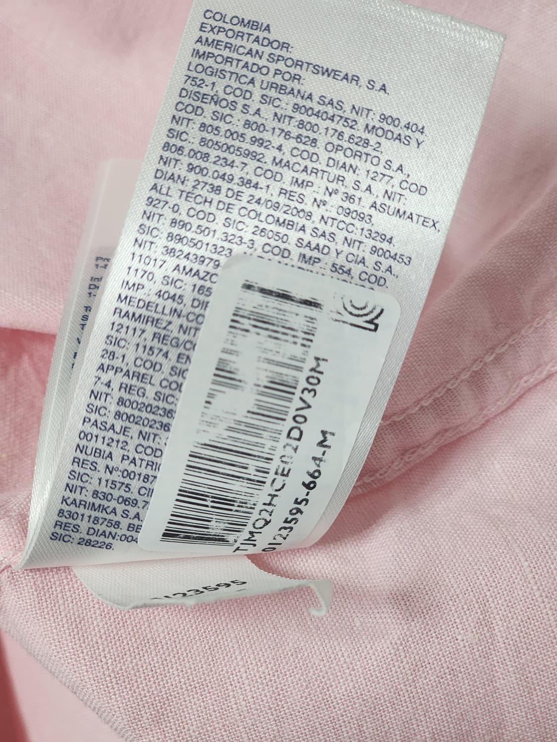 타미힐피거 데님 핑크 반팔 셔츠 M 거의 새상품 상품이미지6