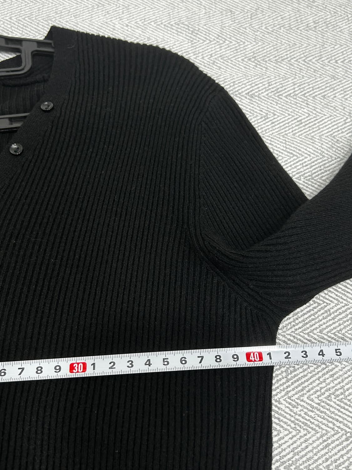 닉앤니콜 골지 슬림 가디건 블랙 상품이미지10