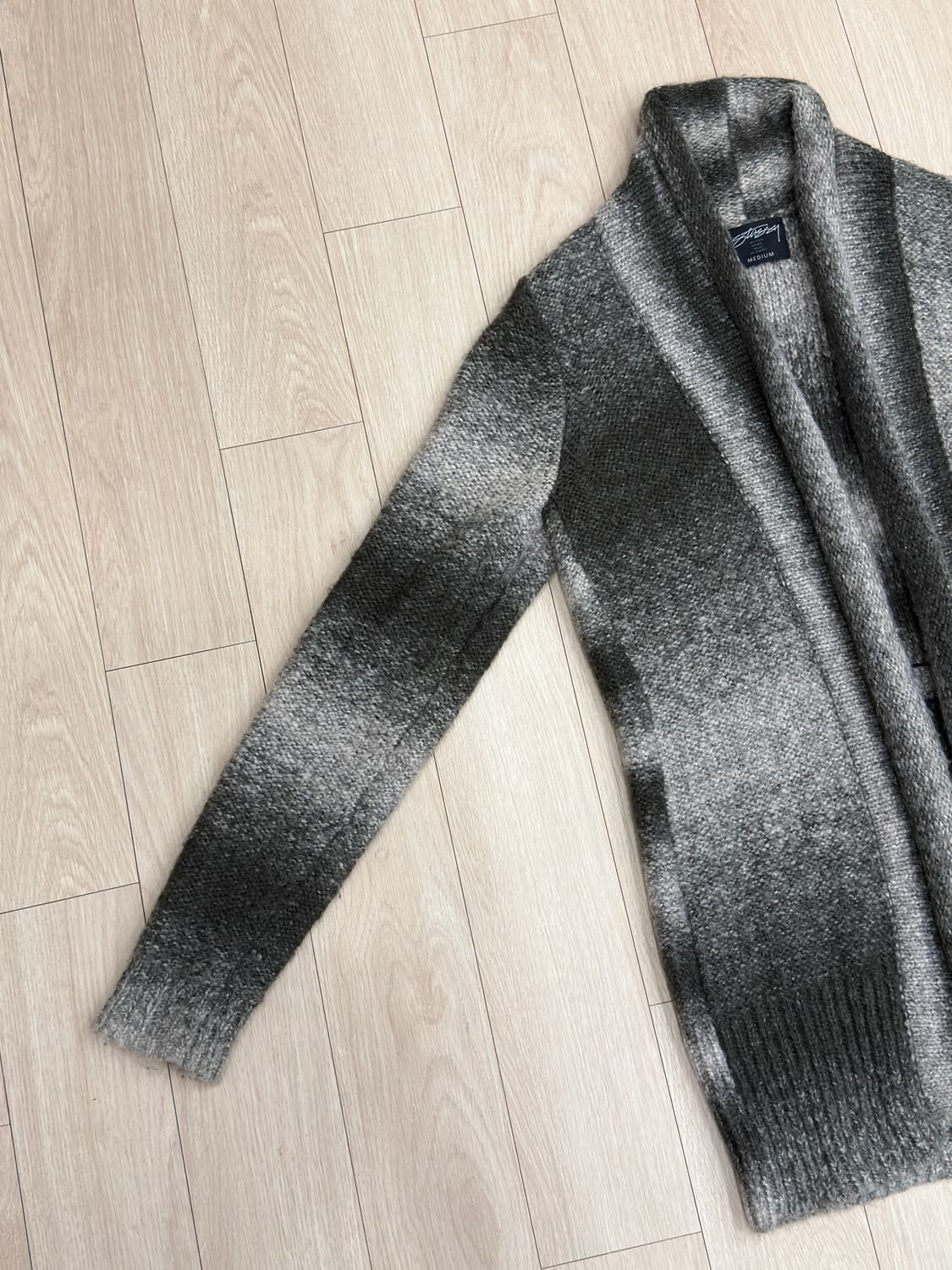 빈티지 스투시 숄카라 니트 가디건 상품이미지3