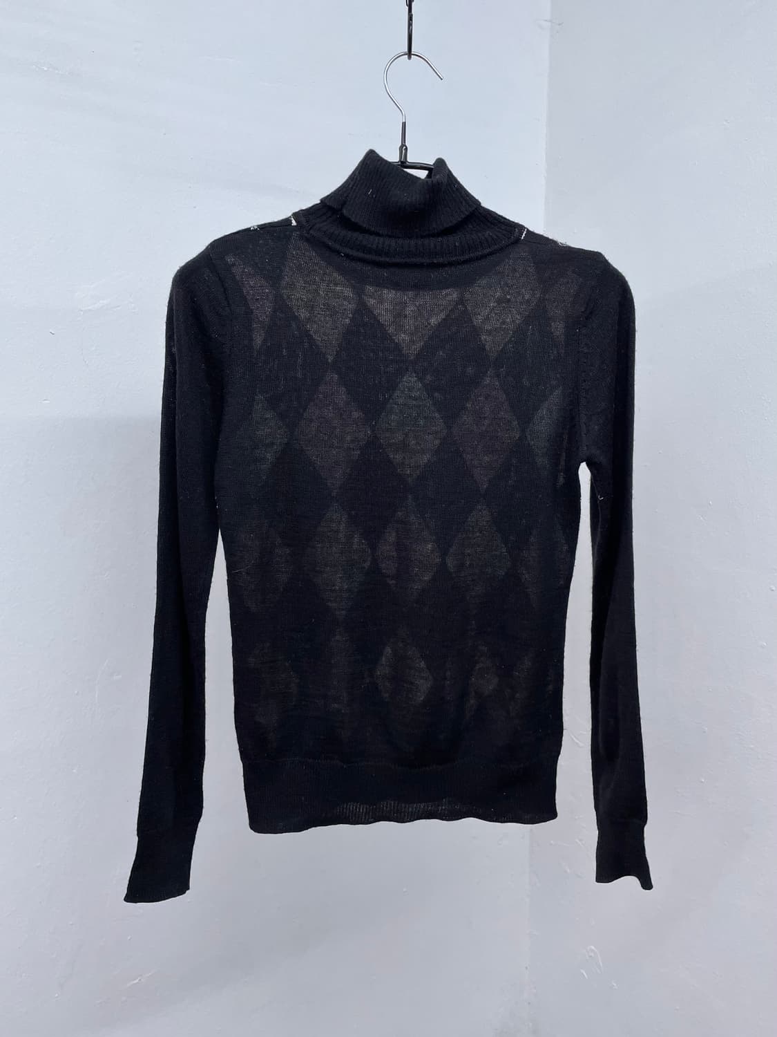 갸루 프레피 아가일 니트 상품이미지7