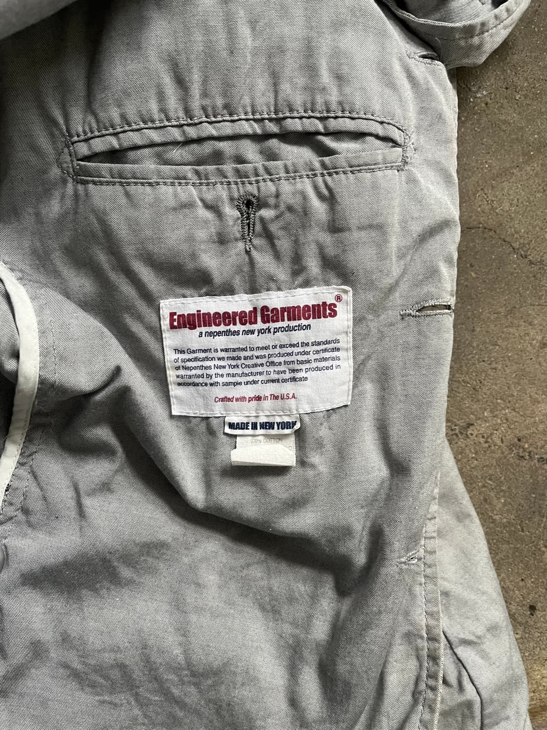 Engineered Garments 그레이 코튼 셔츠 자켓 상품이미지7