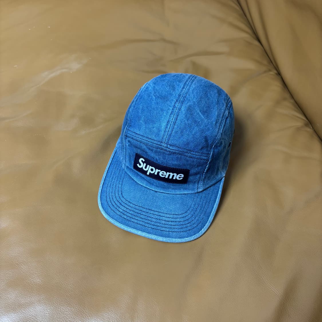 Supreme 슈프림 데님 캠프캡 모자 (Washed Denim) 상품이미지1