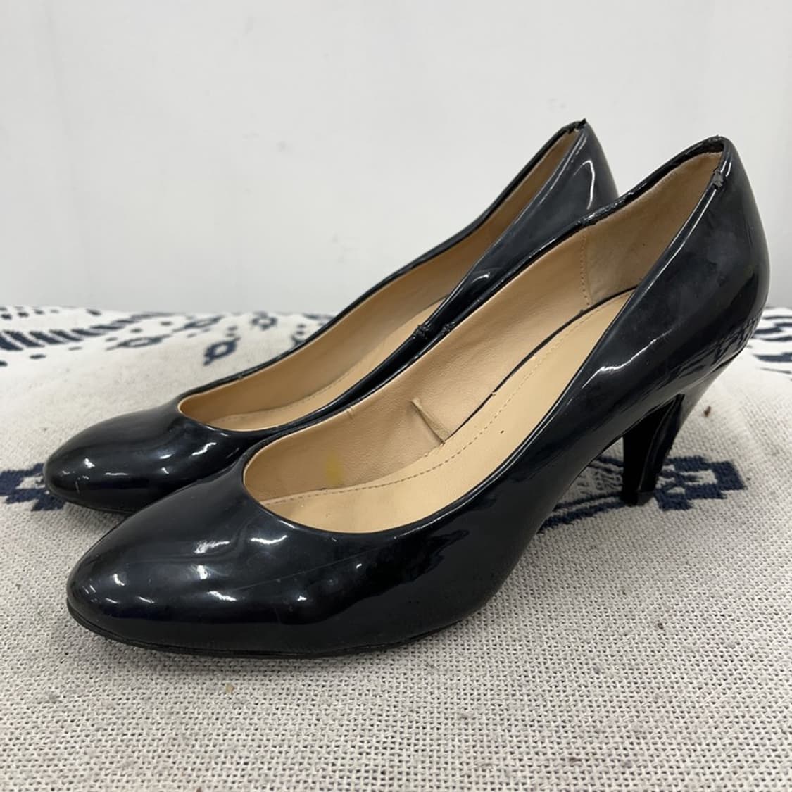 자라 ZARA  블랙 에나멜 힐 구두 36 X00827 상품이미지1