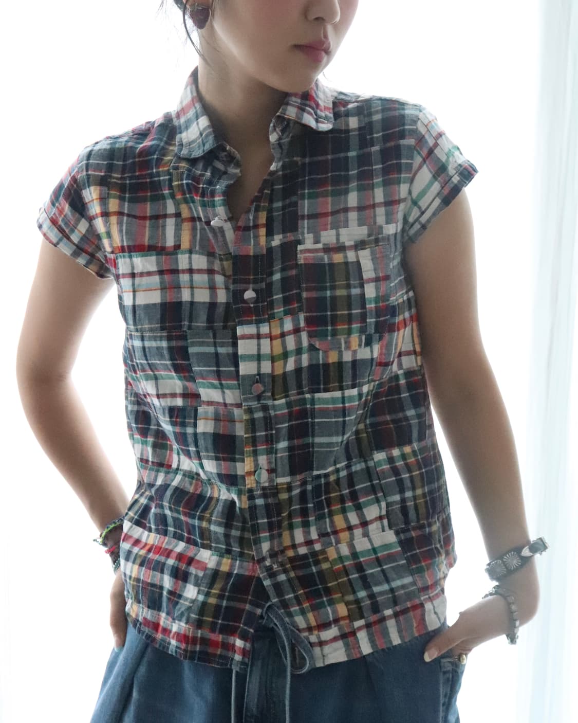 [Beams Boy] Patchwork Check Shirt 상품이미지8