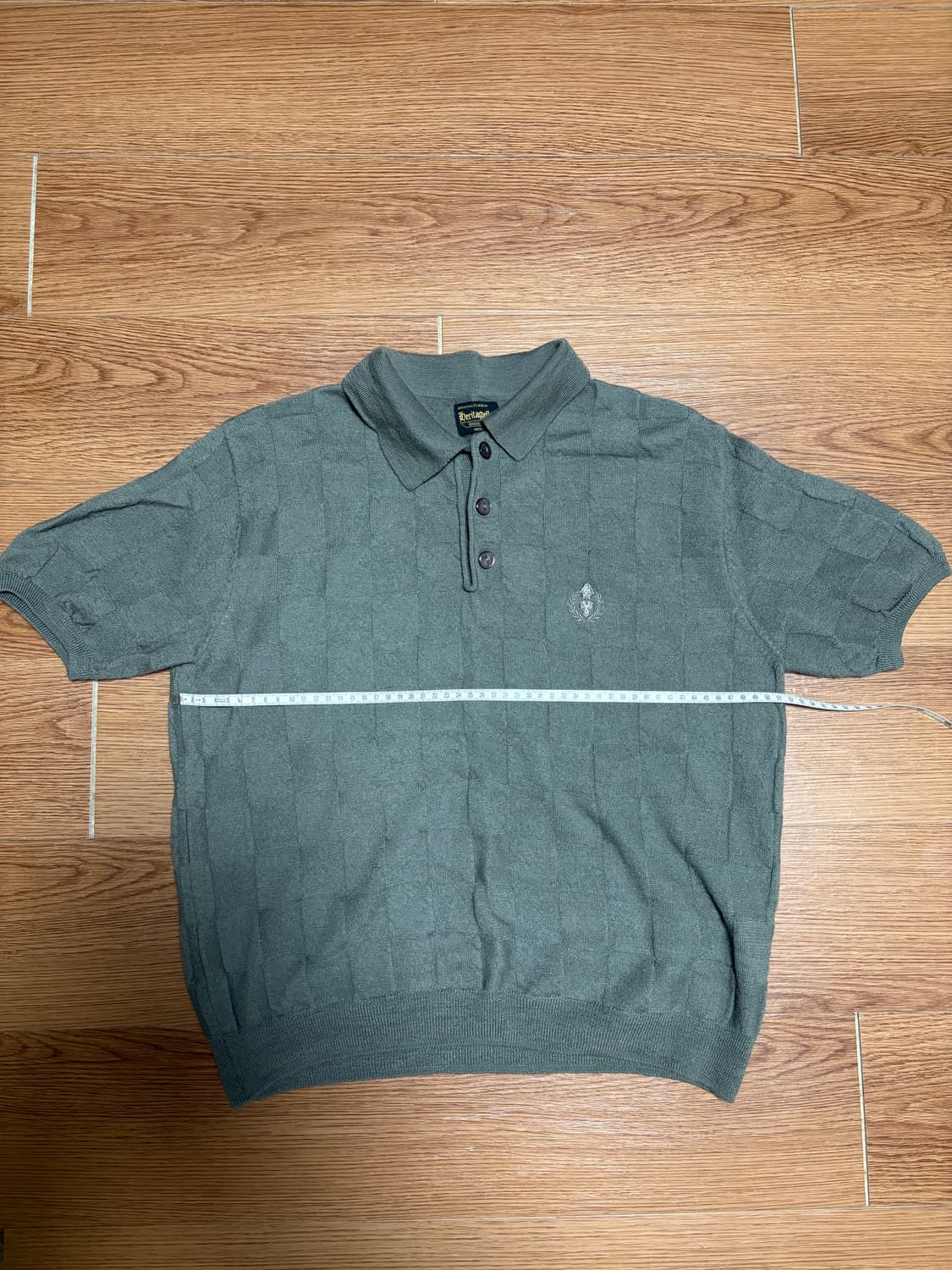 헤리티지플로스 울 체크 니트 반팔  상품이미지3