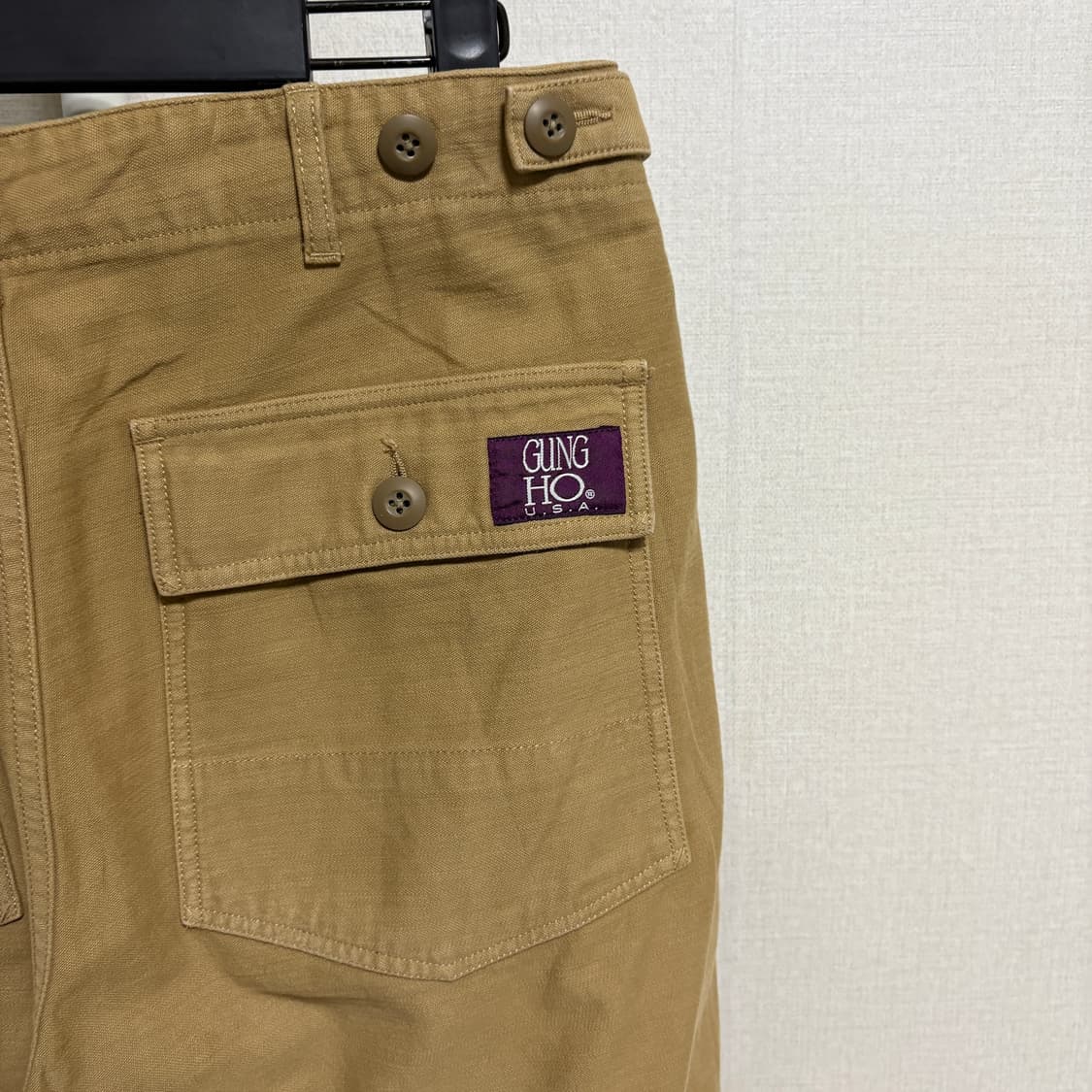 궁호 백사틴 퍼티그팬츠 / 베이지, M(32) 상품이미지7