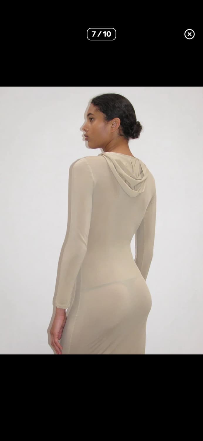 paloma wool 팔로마울 Mob 후드 시어 드레스 에크루 상품이미지1