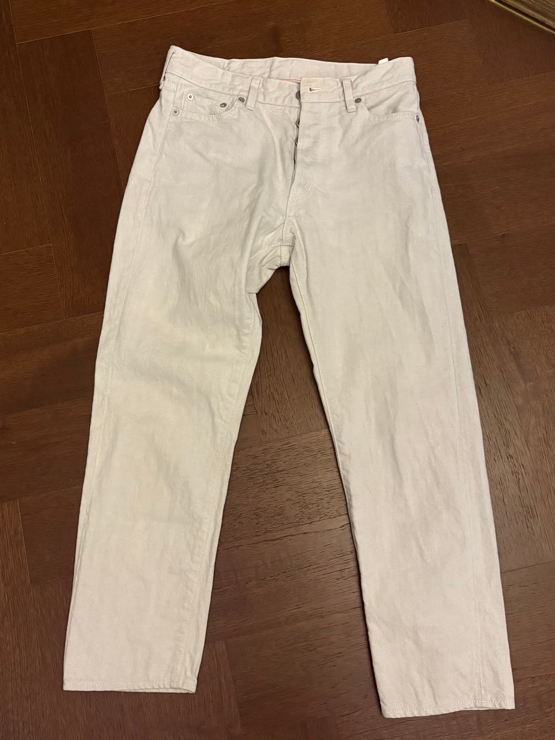 오디너리핏츠 화이트진 상품이미지1